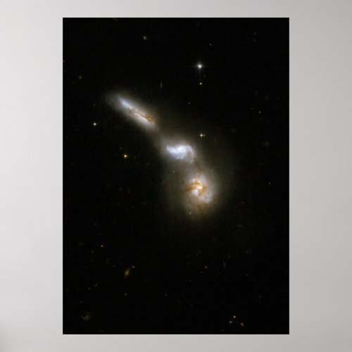 Hubble Interacting Galaxy ESO 255_7 Poster