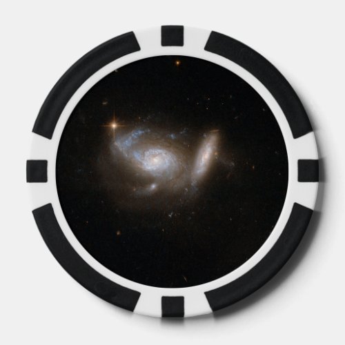 Hubble Interacting Galaxy ESO 550_2 Poker Chips