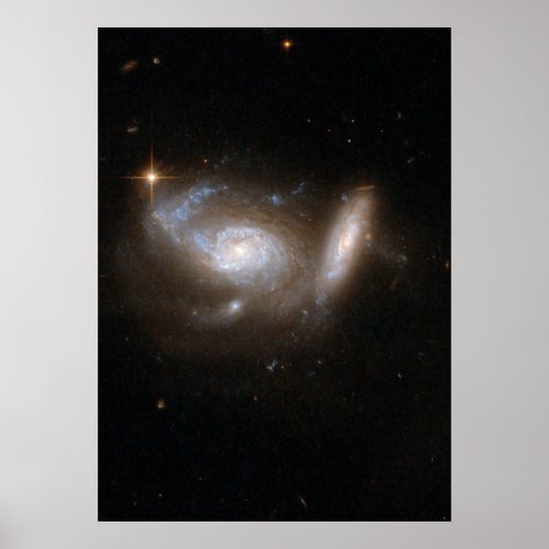 Hubble Interacting Galaxy ESO 550_2 Poster