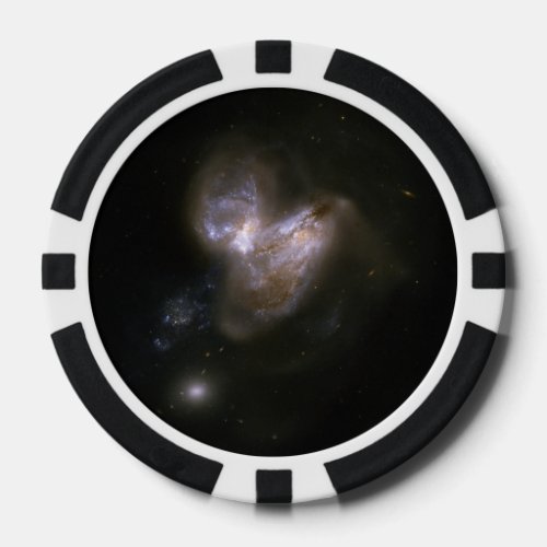 Hubble Interacting Galaxy NGC 3690 Poker Chips