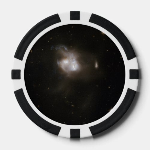 Hubble Interacting Galaxy NGC 5256 Poker Chips