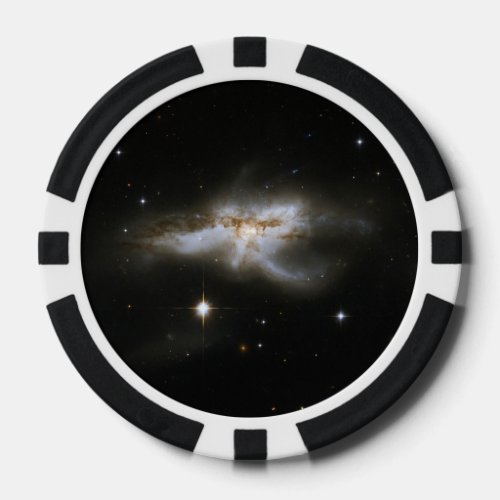 Hubble Interacting Galaxy NGC 6240 Poker Chips