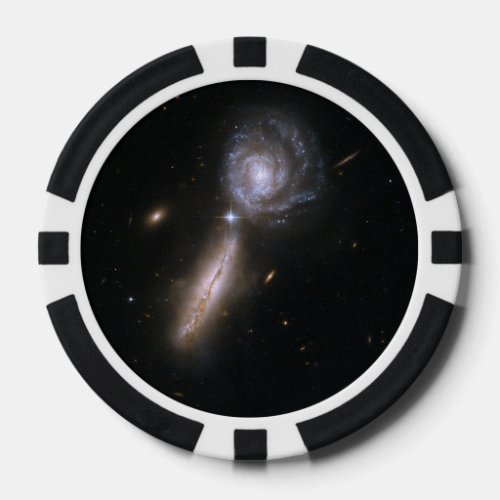 Hubble Interacting Galaxy UGC 9618 Poker Chips