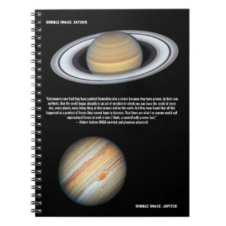 Hubble Jupiter and Saturn Scientist Quotation Notebook