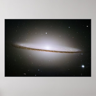 Hubble Mosaic of the Majestic Sombrero Galaxy Poster