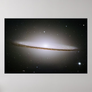 Hubble Mosaic of the Majestic Sombrero Galaxy Poster