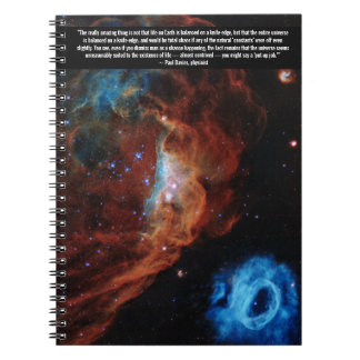 Hubble Nebula Scientist Quotation Notebook
