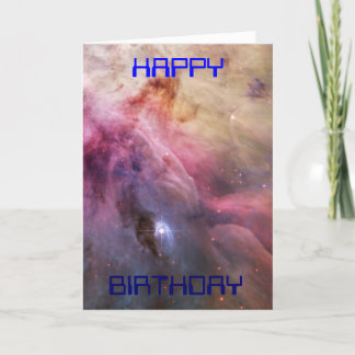 Hubble photo: The Crab Nebula. Birthday card