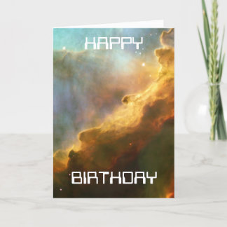 Hubble photo: The Omega Nebula. Birthday card