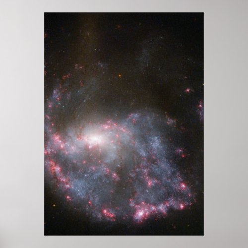 Hubble Sees a Galaxy Hit a Bulls_Eye Poster