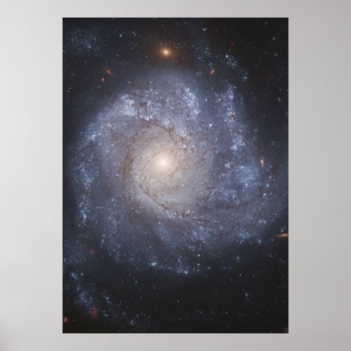 Hubble Snaps Images of a Pinwheel_Shaped Galaxy Poster