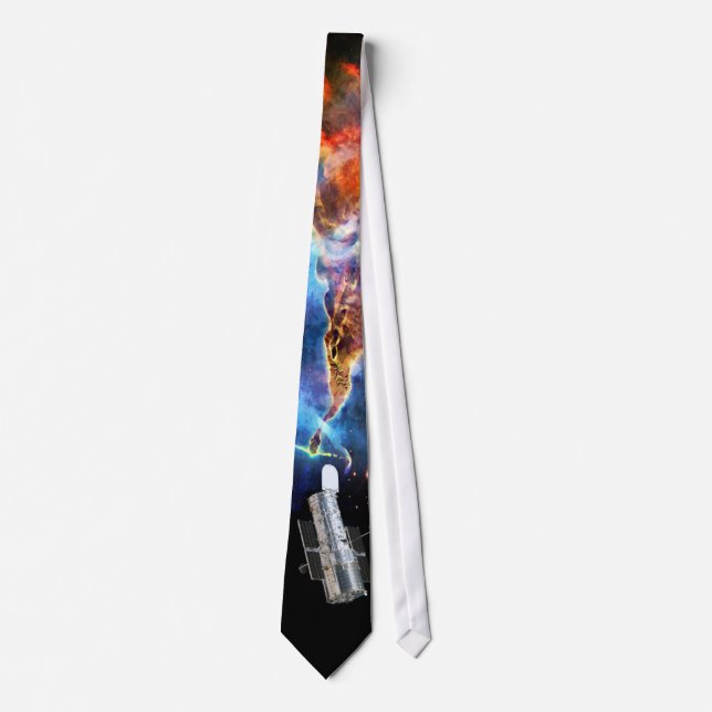 Hubble Space Telescope and Carina Nebula Neck Tie (Front)