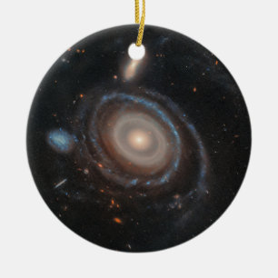 Hubble Space Telescope Bullseye Galaxy Ceramic Ornament