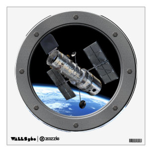 Hubble Space Telescope Earth Orbit Porthole Window Wall Decal