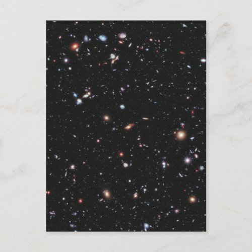 Hubble Space Telescope Field of Galaxies Postcard