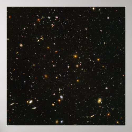 Hubble Space Telescope Field of Galaxies Poster