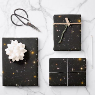 Hubble Space Telescope Field of Galaxies Wrapping Paper Sheets