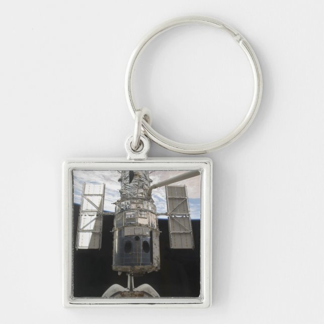 Hubble Space Telescope in Atlantis cargo bay Keychain (Front)