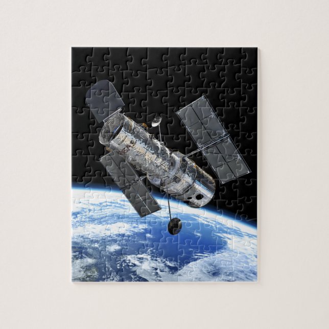 Hubble Space Telescope In Earth Orbit NASA Photo Jigsaw Puzzle (Vertical)