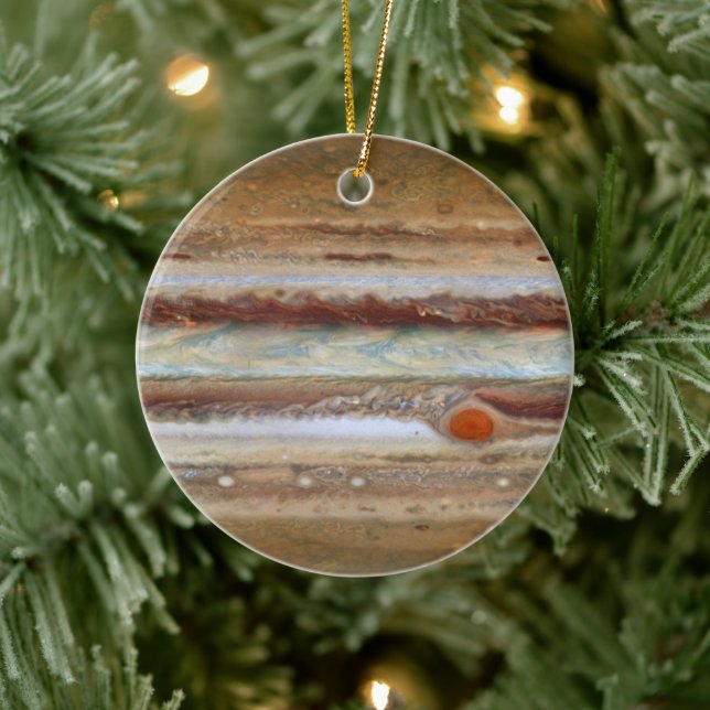 Hubble Space Telescope Jupiter Great Red Spot Ceramic Ornament (Tree)