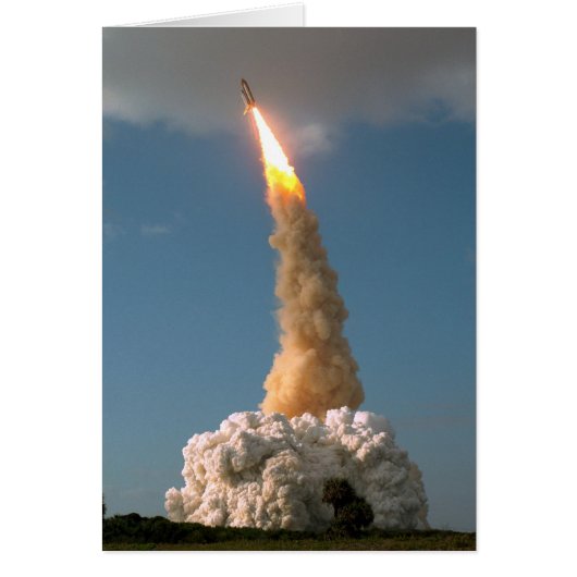 Hubble Space Telescope lift off NASA Cards (Front)