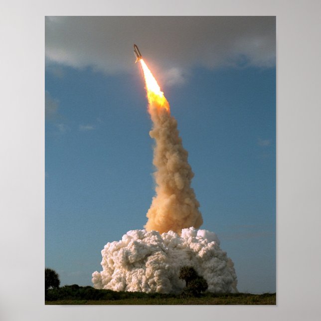 Hubble Space Telescope lift off  NASA Poster (Front)