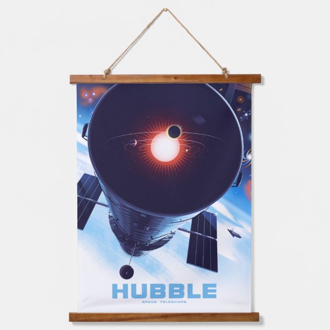 Hubble Space Telescope Poster. Hanging Tapestry (Front)