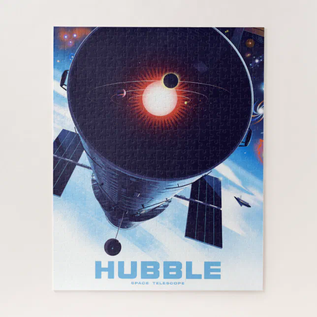 Hubble Space Telescope Poster. Jigsaw Puzzle | Zazzle