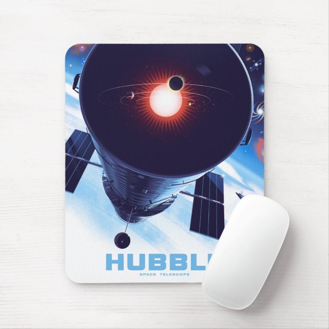 Hubble Space Telescope Poster. Mouse Pad (With Mouse)