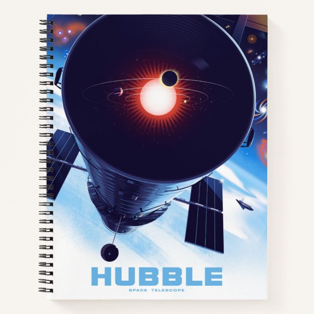 Hubble Space Telescope Poster. Notebook (Front)
