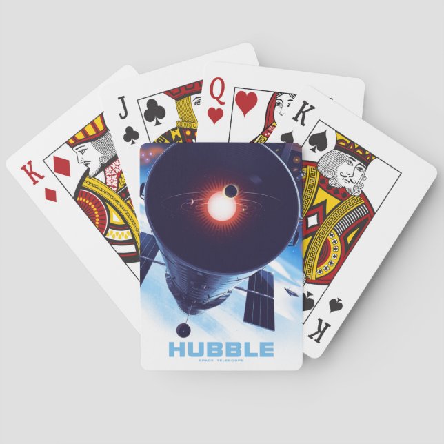 Hubble Space Telescope Poster. Poker Cards (Back)
