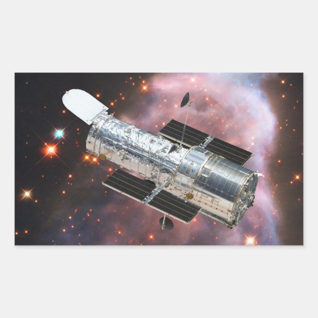 Hubble Space Telescope Rectangular Sticker (Front)
