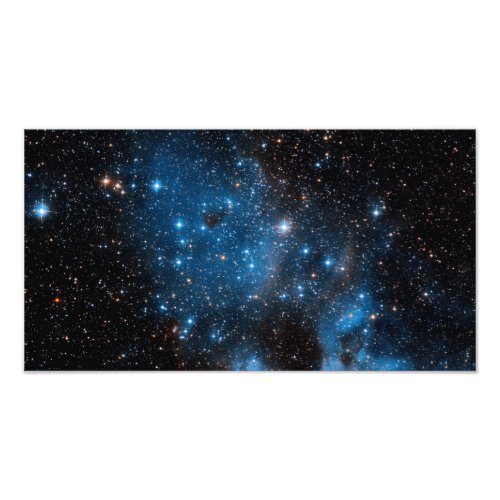 Hubble Spies Emission Nebula_Star Cluster Duo  Photo Print
