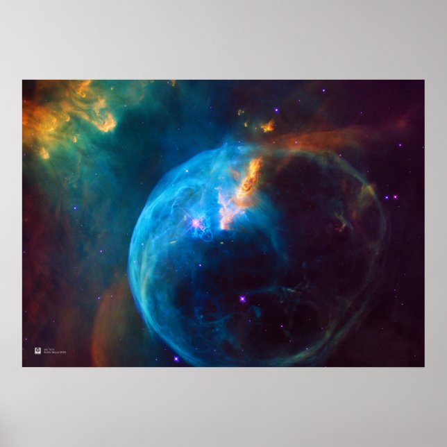 Hubble Telescope: Bubble Nebula (2016), NGC 7635 Poster (Front)