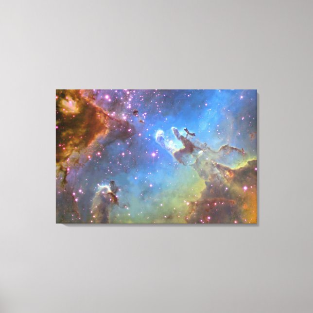 HUBBLE TELESCOPE "Eagle Nebula" ON CANVAS Print (Front)