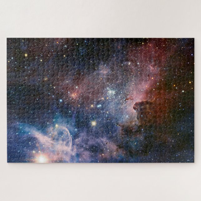Hubble Telescope Image of Stars Forming Jigsaw Puzzle (Horizontal)