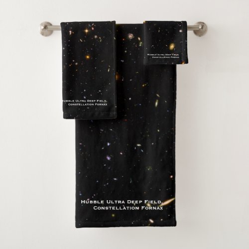 Hubble Telescope Ultra Deep Field Galaxies Photo Bath Towel Set