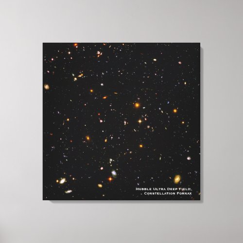 Hubble Telescope Ultra Deep Field Galaxies Photo Canvas Print