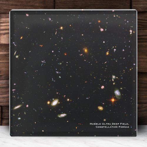Hubble Telescope Ultra Deep Field Galaxies Photo Glass Coaster