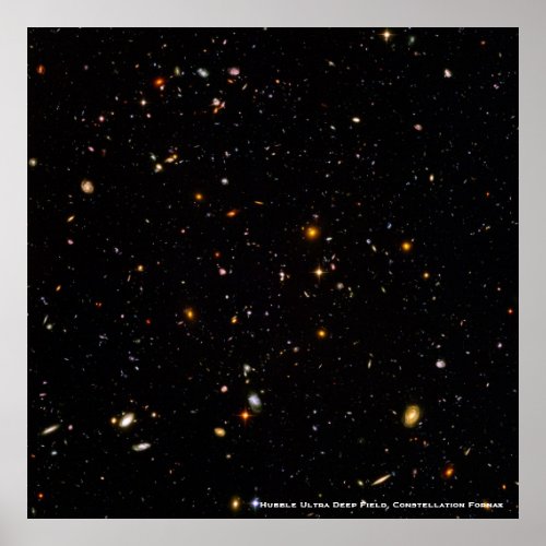 Hubble Telescope Ultra Deep Field Galaxies Photo Poster