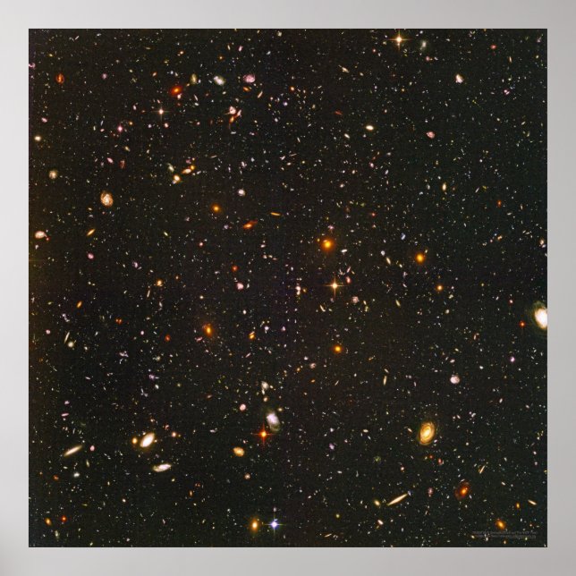 Hubble Ultra Deep Field 24x24  (22x22) Poster (Front)