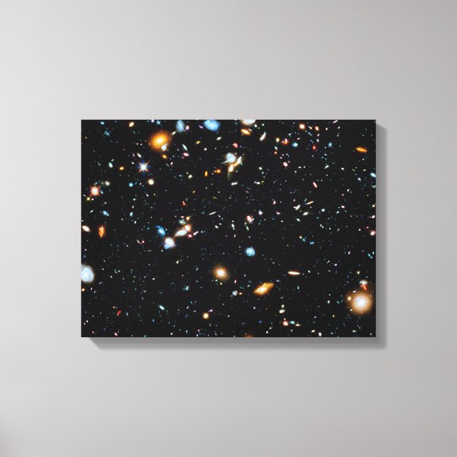 Hubble Ultra Deep Field Canvas Print (Front)