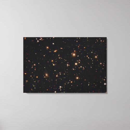 Hubble Ultra Deep Field Infrared View of Galaxies Canvas Print
