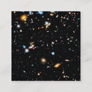 Hubble Ultra Deep Field Square Business Card