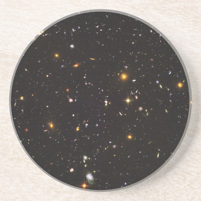 Hubble Ultra Deep Field View of 10,000 Galaxies Beverage Coasters