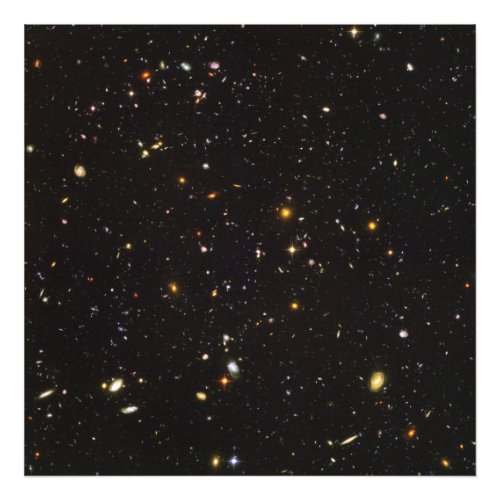 Hubble Ultra Deep Field View of 10000 Galaxies Photo Print