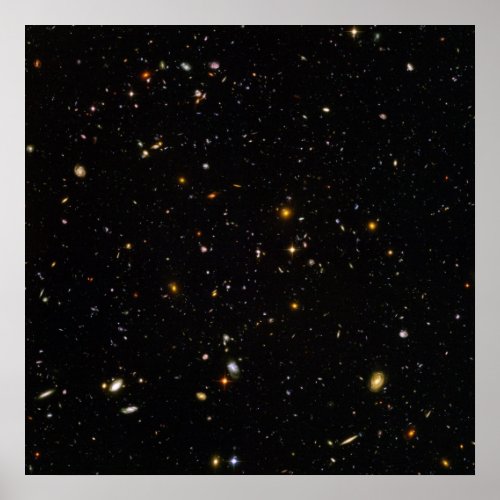 Hubble Ultra Deep Space Field Poster