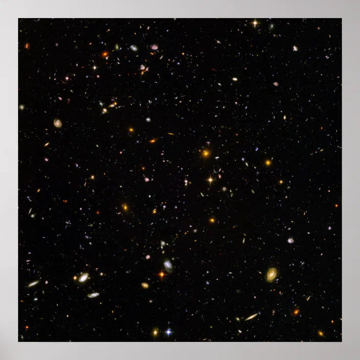 Hubble Ultra Deep Space Field Poster | Zazzle