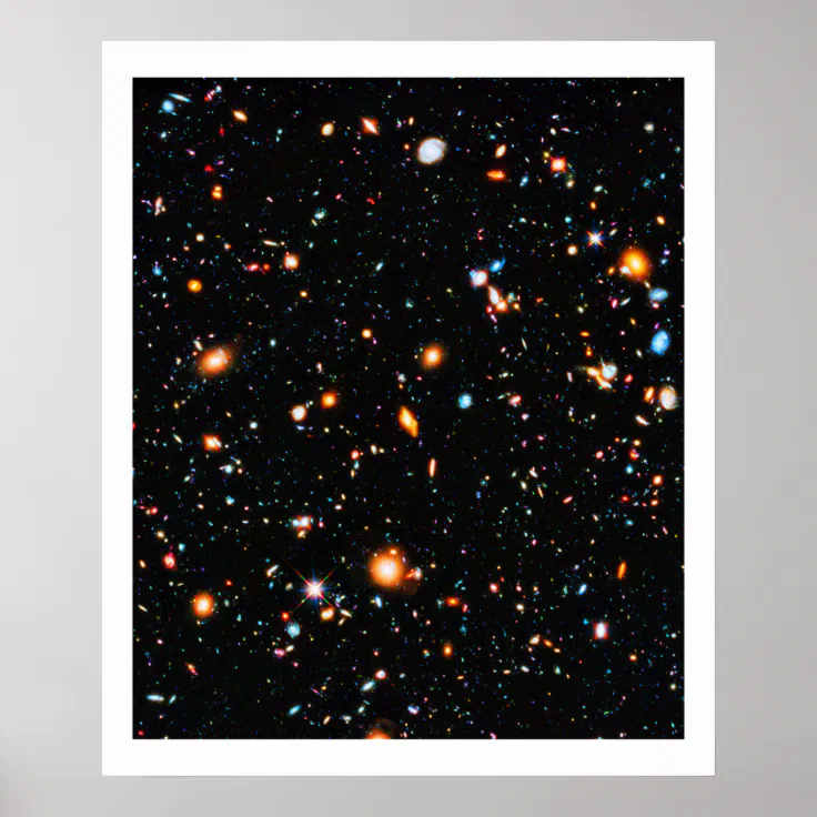 Hubble XDF Poster Zazzle
