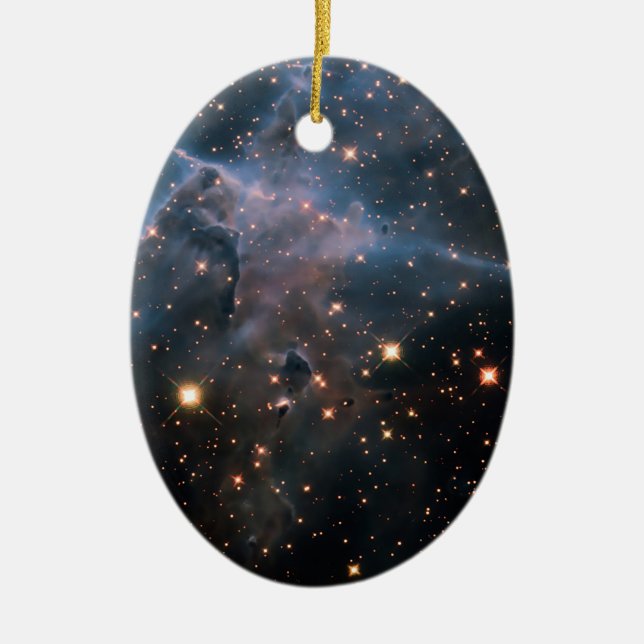Hubble's 'Mystic Mountain' - Deep Space Ceramic Ornament (Front)